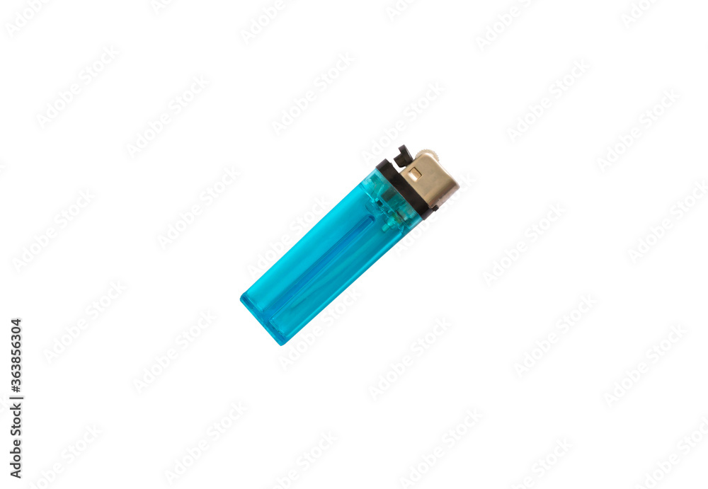 blue lighter on the white background blue lighter on the white background