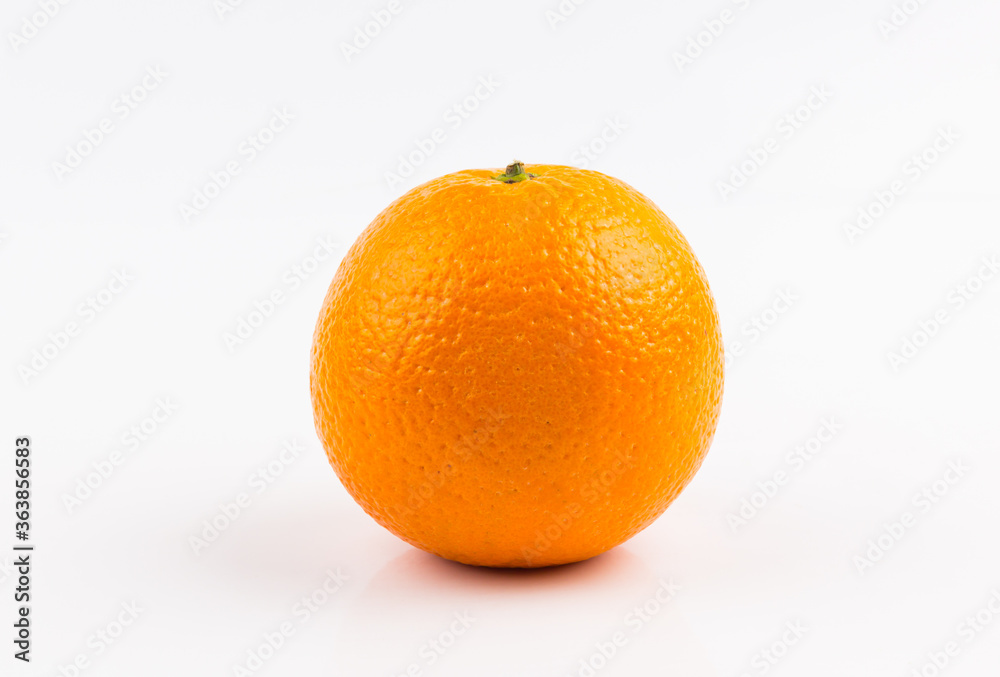Ripe orange on white background + Clipping Path Ripe orange on white background + Clipping Path
