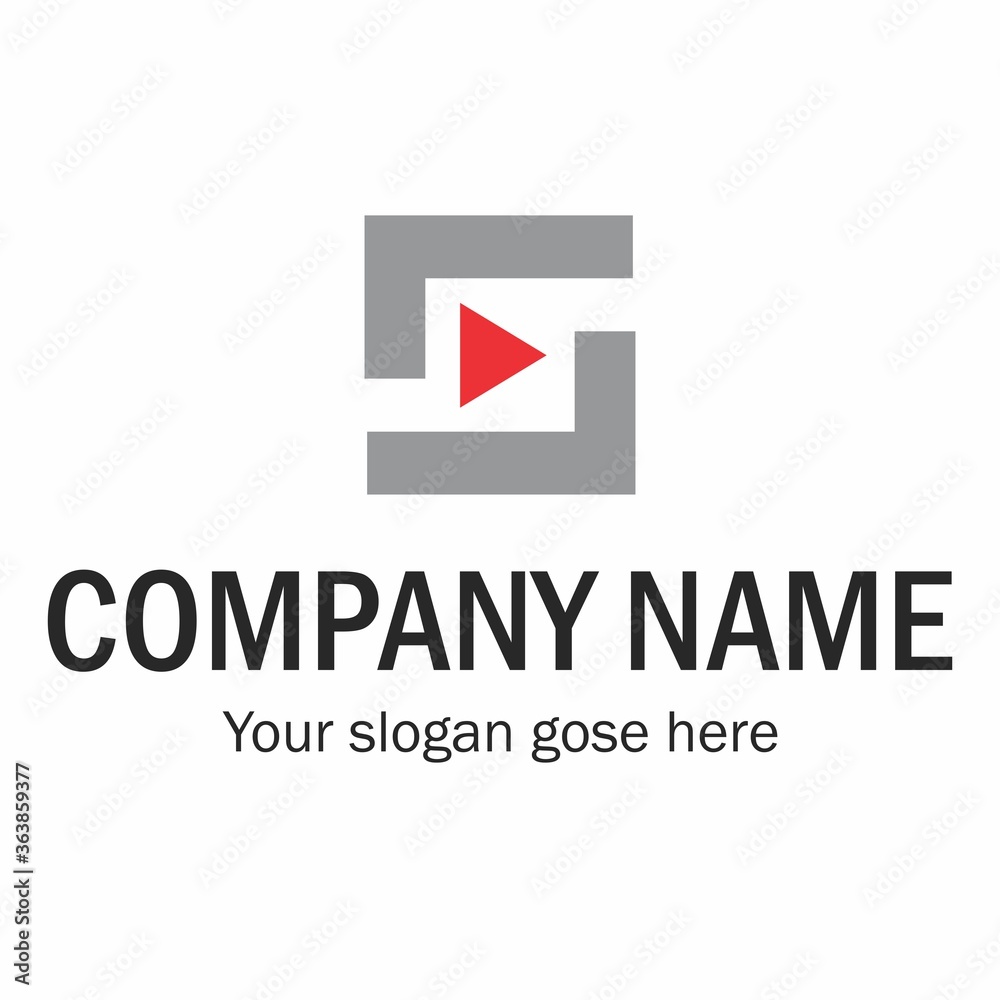 simple and attractive company logo - vector