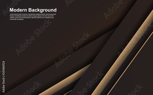 Illustration vector graphic of abstract background black and brown color modern design