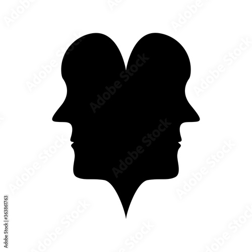 Face, Head silhouette icon