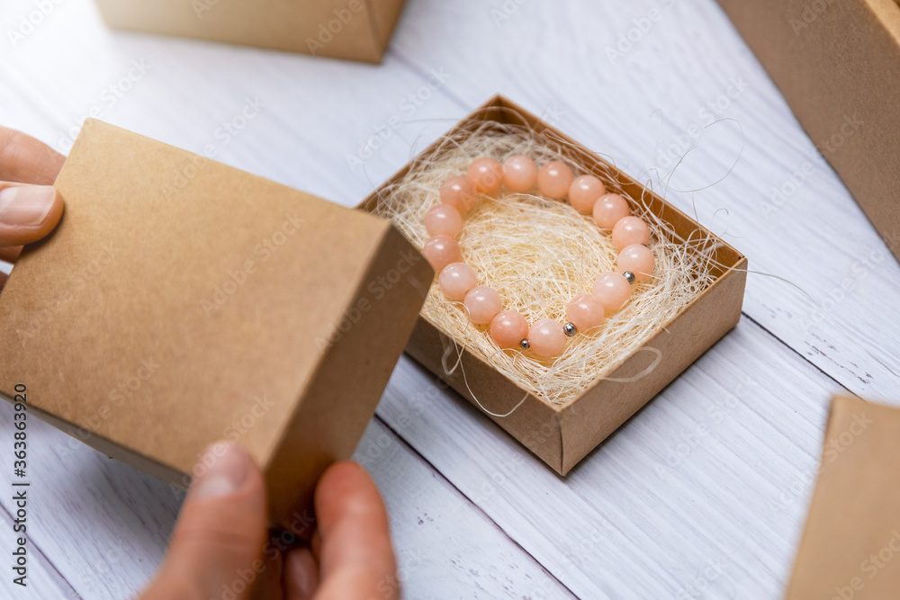 Custom Own Design Lid And Baes Gift Packing Box Rigid Bracelet White Paper  Cardboard Gift Small Box Packaging