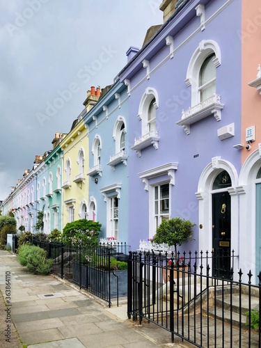 colorful houses in London