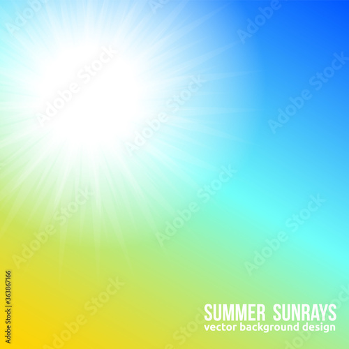Tablou pe pânză Vector beautiful sunny sky background
