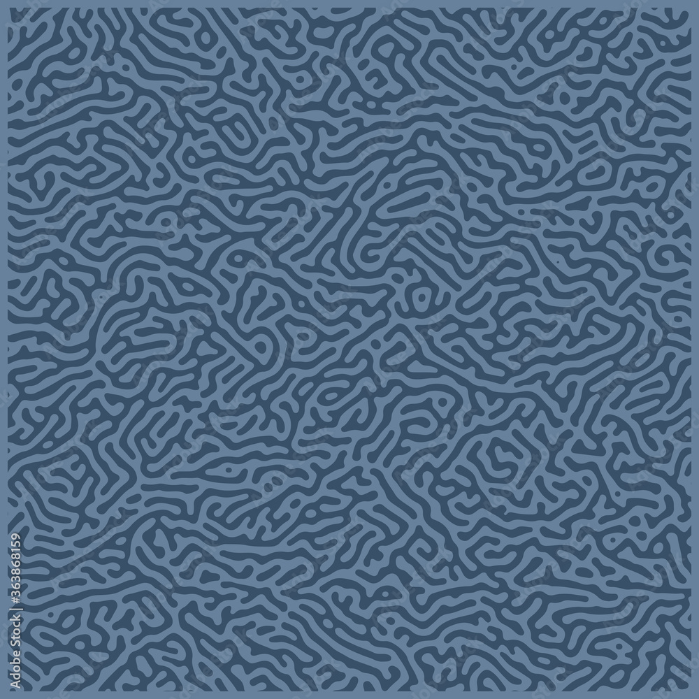 Fototapeta premium Diffusion seamless pattern. Organic line art endless wallpaper.Turing generative design. Element for your design. Vector illustration 