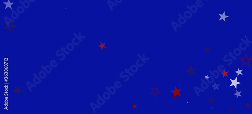 National American Stars Vector Background. USA President's 11th of November Memorial Labor Veteran's 4th of July Independence Day  © graficanto