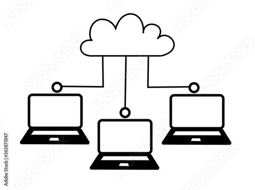 diagram of cloud technologies illustration