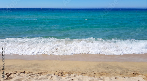 Sandy beach in Piana, Corsica, France