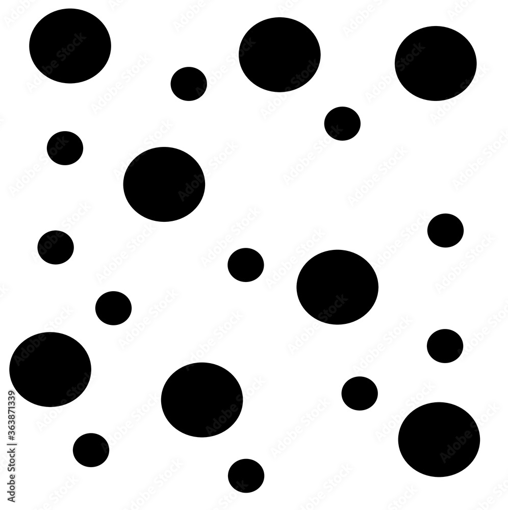 abstract pattern with black circles on a white background for fabric and Wallpaper abstract pattern with black circles on a white background for fabric and Wallpaper