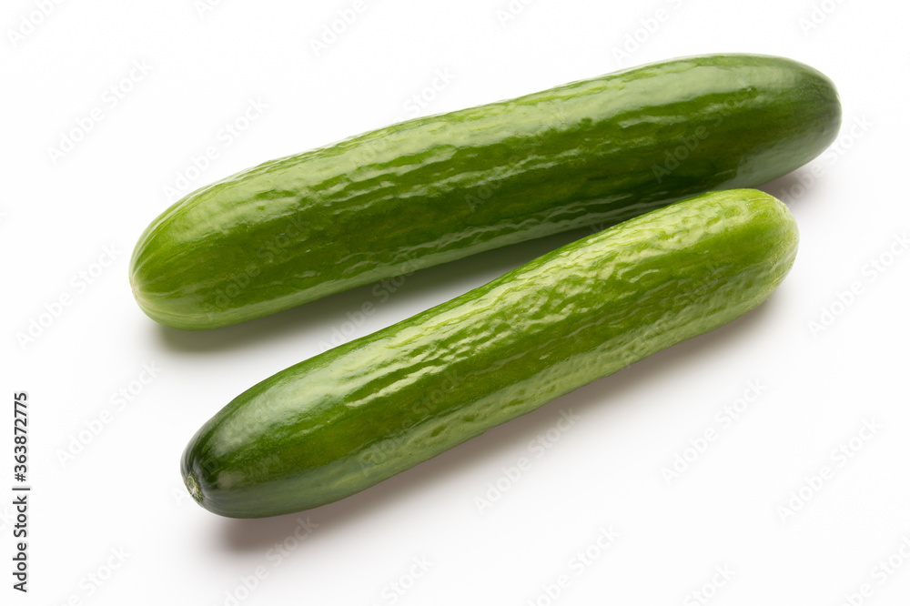 Fresh cucumber on white background. Fresh cucumber on white background.