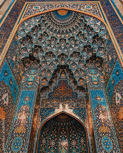 detail of a mosque in istanbul turkey
