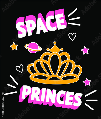 Corona de princesa en el espacio