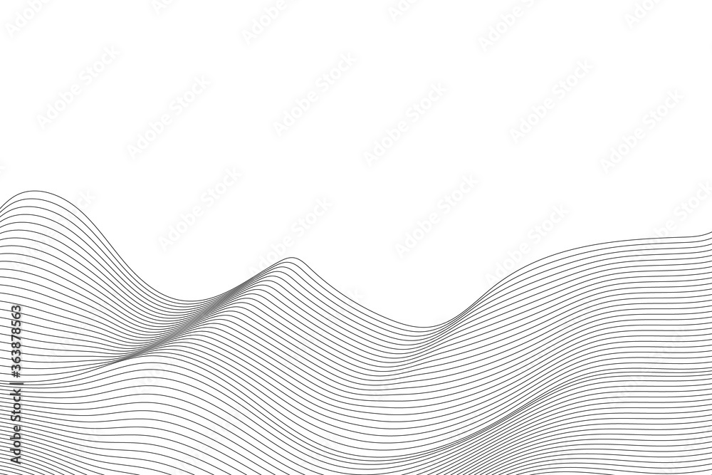 Fototapeta Wave Lines Pattern Abstract Background. Vector