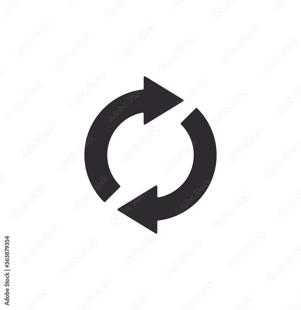 Circle arrow. Vector arrow. Direction of travel. Circular motion. Reset icon. Update sign. Repeat icon. reload Circle arrow. Vector arrow. Direction of travel. Circular motion. Reset icon. Update sign. Repeat icon. reload