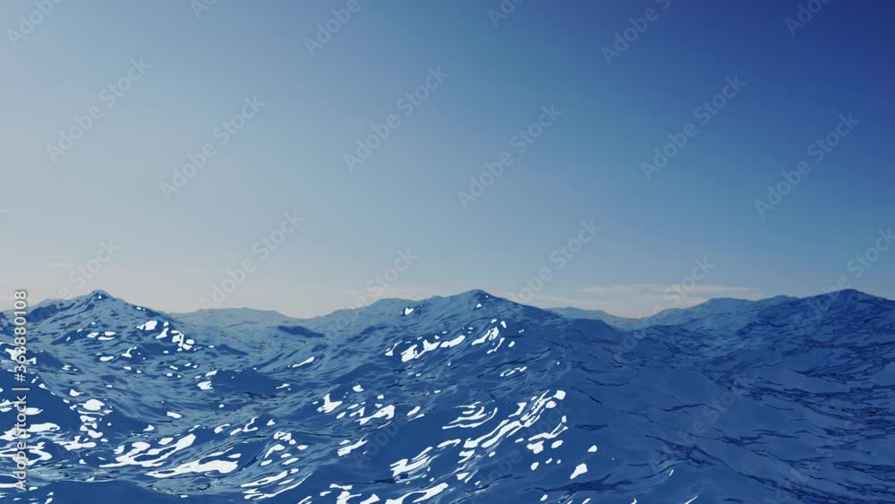 Ocean Waves, Computer generated seamless loop Ocean Waves, Computer generated seamless loop