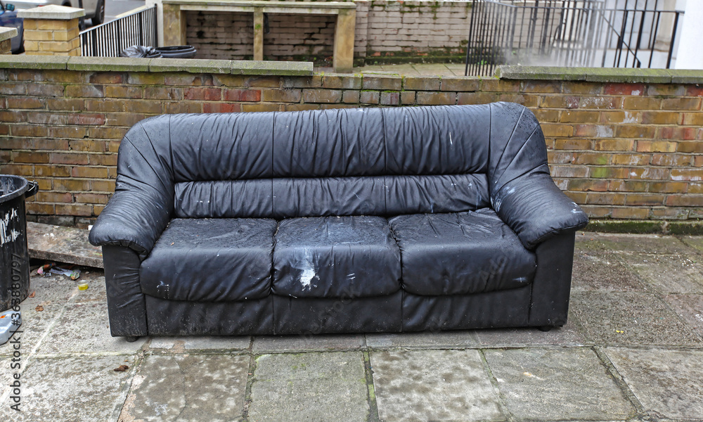 Furniture Disposal Sofa Outside Stock Photo Adobe Stock