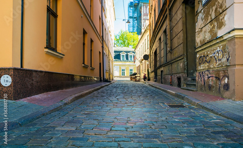 Deserted city street. Europe. © katrin_timoff