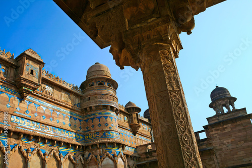 Photography India tourist attraction - Mughal architecture - Gwalior fort