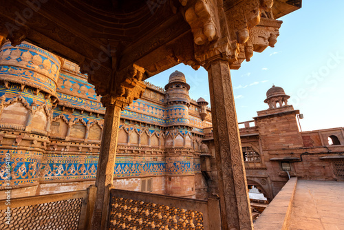 Canvas Print India tourist attraction - Mughal architecture - Gwalior fort