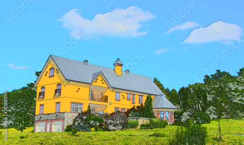Nice and big house ont the countryside in Quebec, Canada