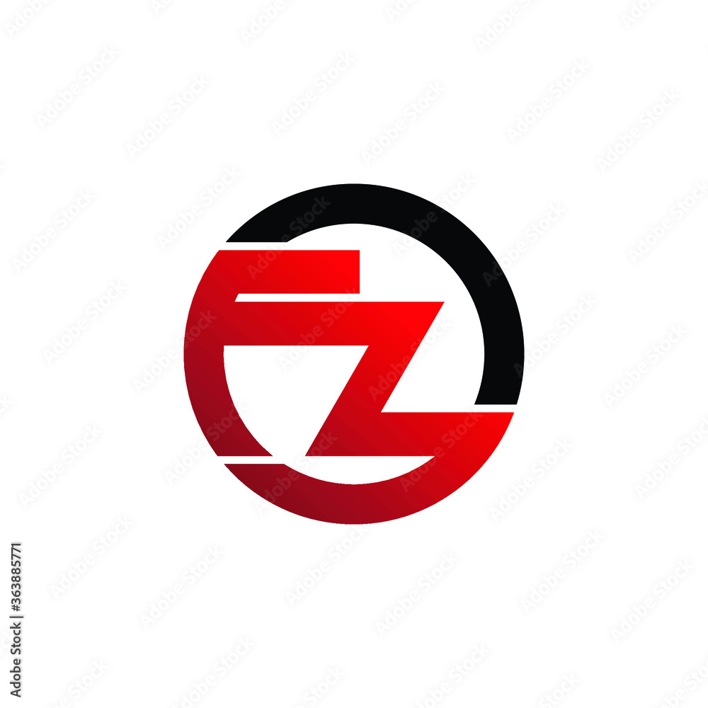 Letter FZ circle logo icon design vector. monogram logo vector illustration Letter FZ circle logo icon design vector. monogram logo vector illustration