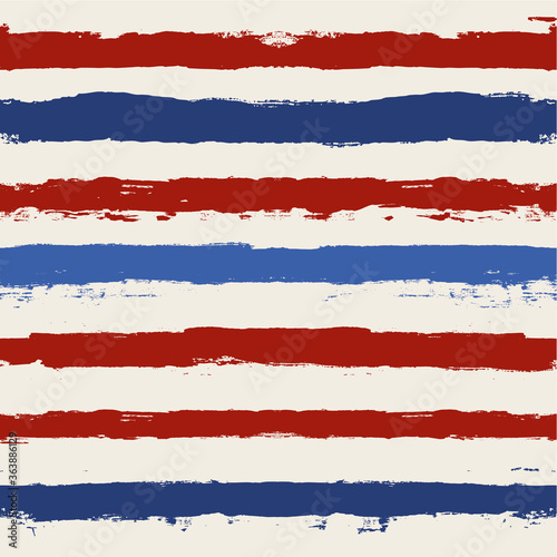 Hand drawn striped pattern, red and blue vertical stripe seamless background in USA patriotic style, watercolor brush strokes. vector grunge stripes, retro paintbrush line backdrop Free Download Hand drawn striped pattern, red and blue vertical stripe seamless background in USA patriotic style, watercolor brush strokes. vector grunge stripes, retro paintbrush line backdrop - GFXLoad