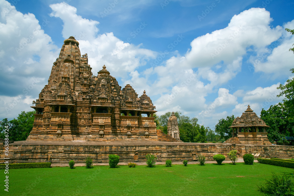 Western Group of Temples, Khajuraho, Madhya Pradesh, India. it's an UNESCO world heritage site.