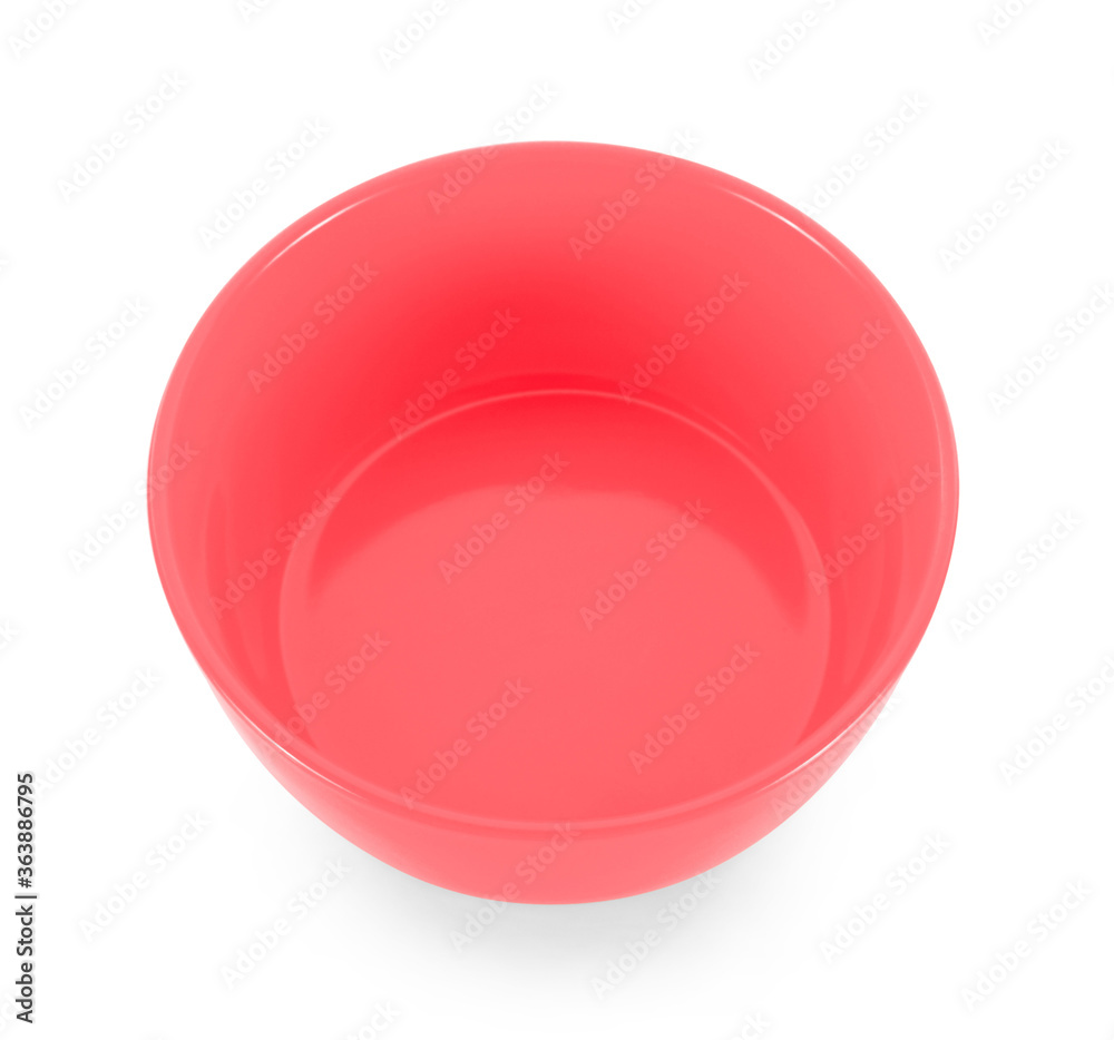 empty color bowl isolated on white background empty color bowl isolated on white background