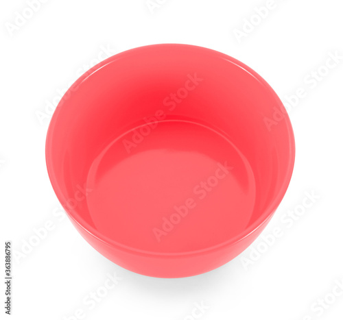 empty color bowl isolated on white background