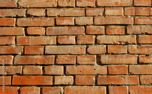 Brick wall background Texture.Red bricks Texture.