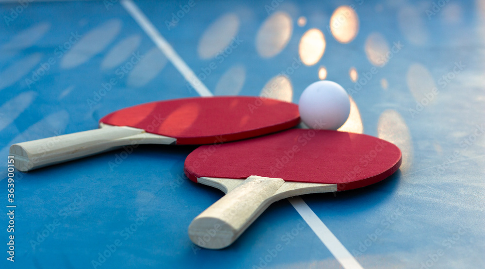 tennis de table sport loisir bleu rouge tennis de table sport loisir bleu rouge