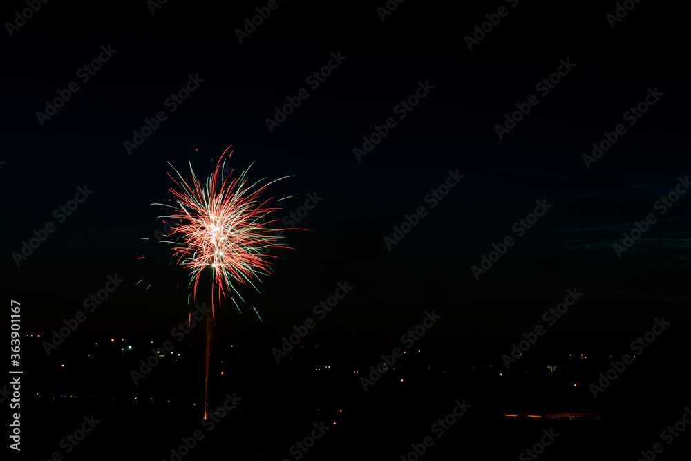 colorful display of fireworks