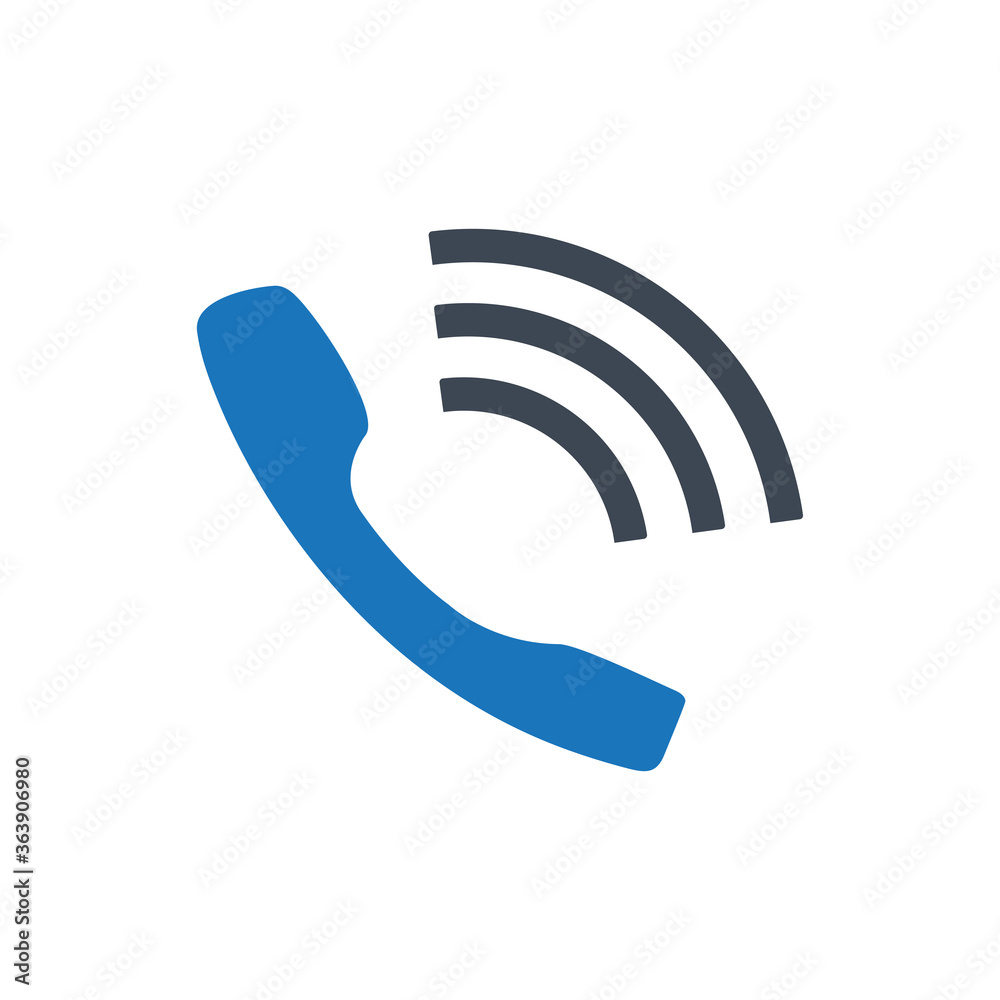 Ringing phone icon (vector illustration) Ringing phone icon (vector illustration)