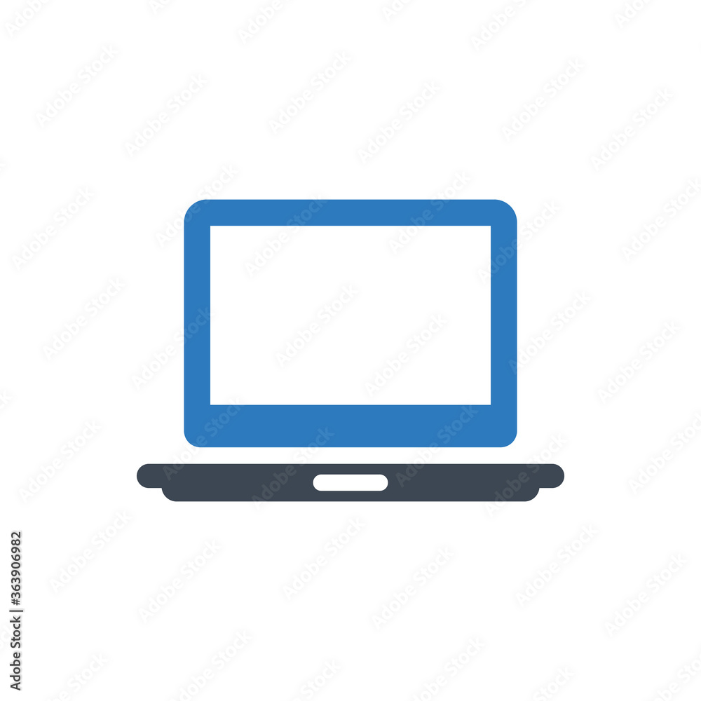 Laptop icon (vector illustration)