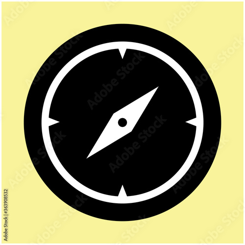 Discovery, compass or navigation flat vector icon for navigational apps and website. Can be used for Web, Mobile, Infographic and Print. EPS 10 Vector illustration. 