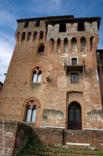 Medieval Castle of San Giorgio (St. George), 1395-1406, of the Mantua city (Mantova) in Lombardy, Italy, Europe. Palazzo Ducale or Gonzaga Royal Palace. © Alberto Masnovo