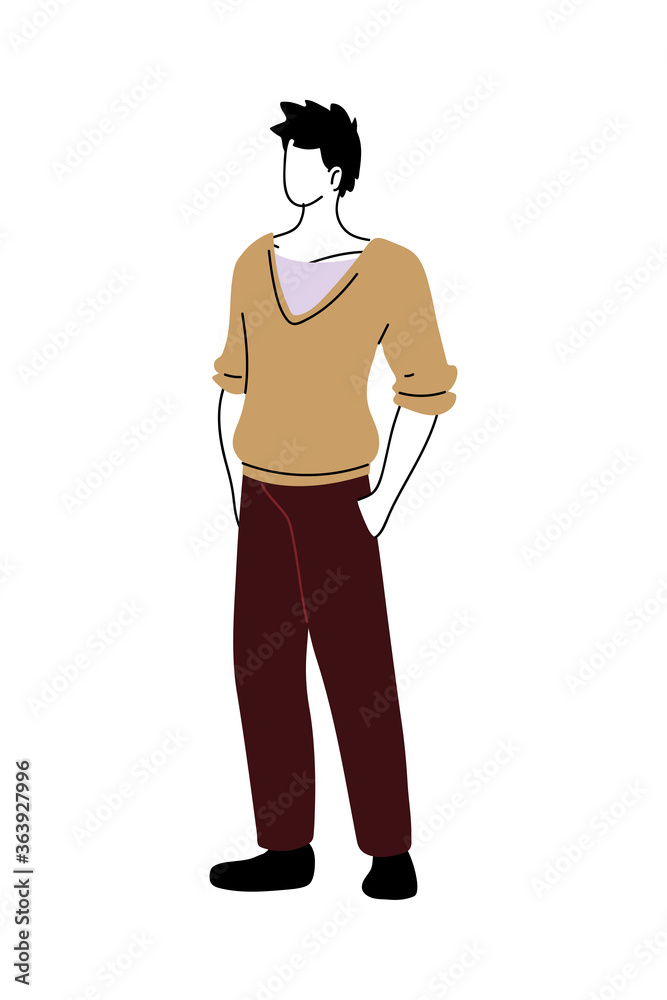 cool and casual young man