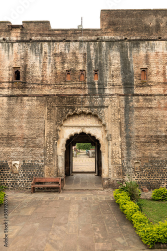 View of main gate at Syamji ki Chhatri, Narsinghgarh, madhya pradesh, India. photo