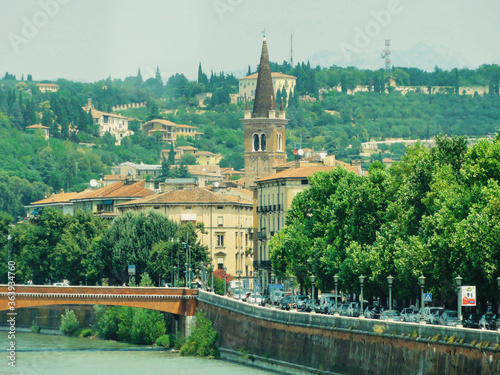 A beautiful view of Verona city at Italy.