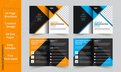 Best business bi-Fold Brochure Templates for Your Business modern and creative business brochure design template
