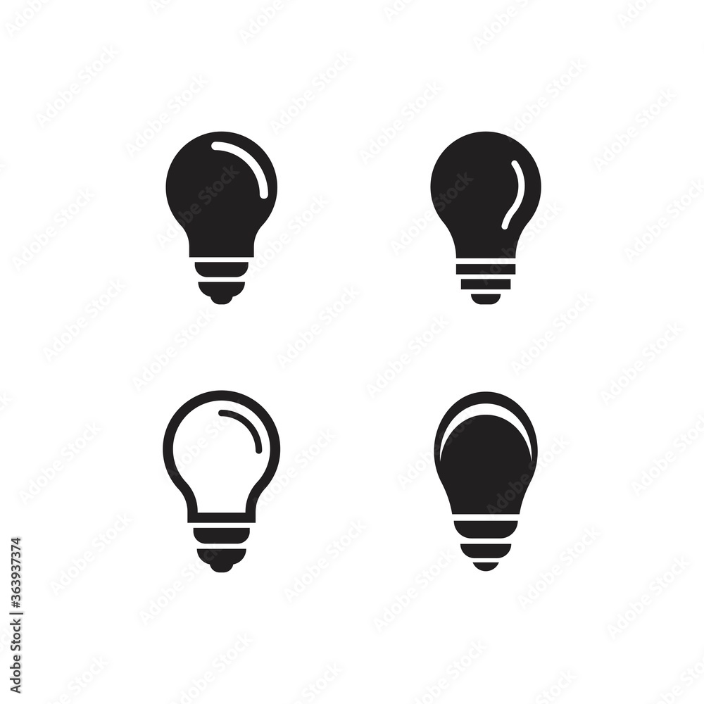 Bulb logo vector Bulb logo vector