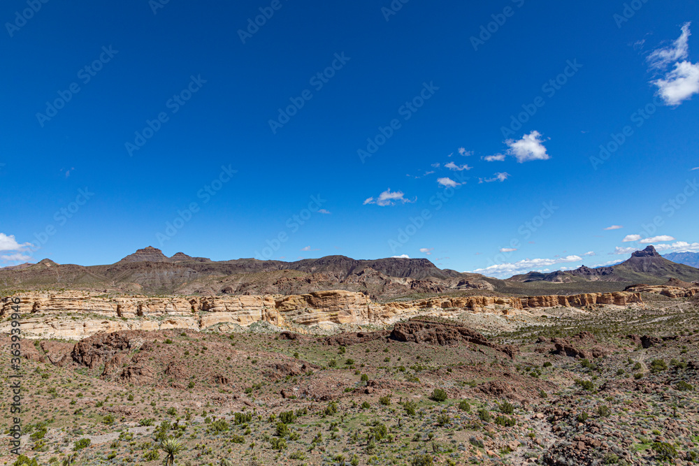 scenic landscape of Route 66 near Oatman