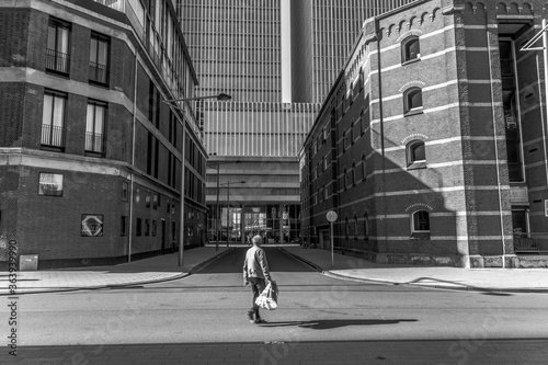 Wallpaper Mural man walking on the street Torontodigital.ca