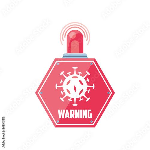 warning sign, coronavirus disease or covid 19