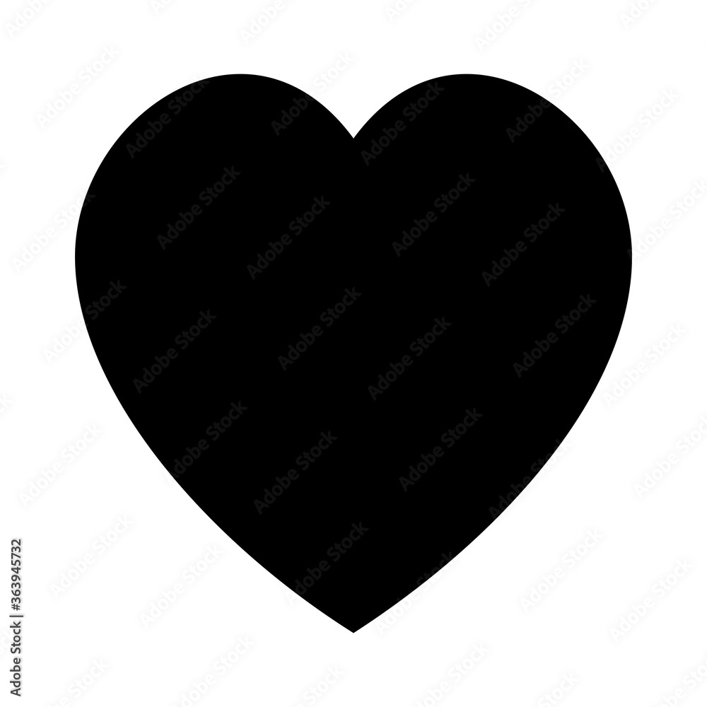 heart silhouette style icon design of love passion and romantic theme Vector illustration heart silhouette style icon design of love passion and romantic theme Vector illustration