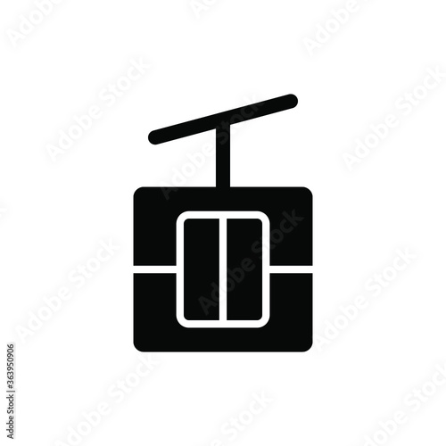 funicular icon vector