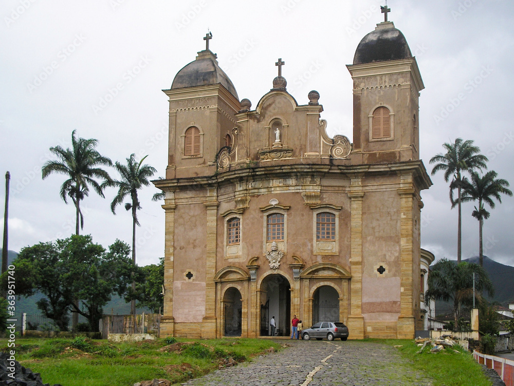 old catholic church in mariana central brazil