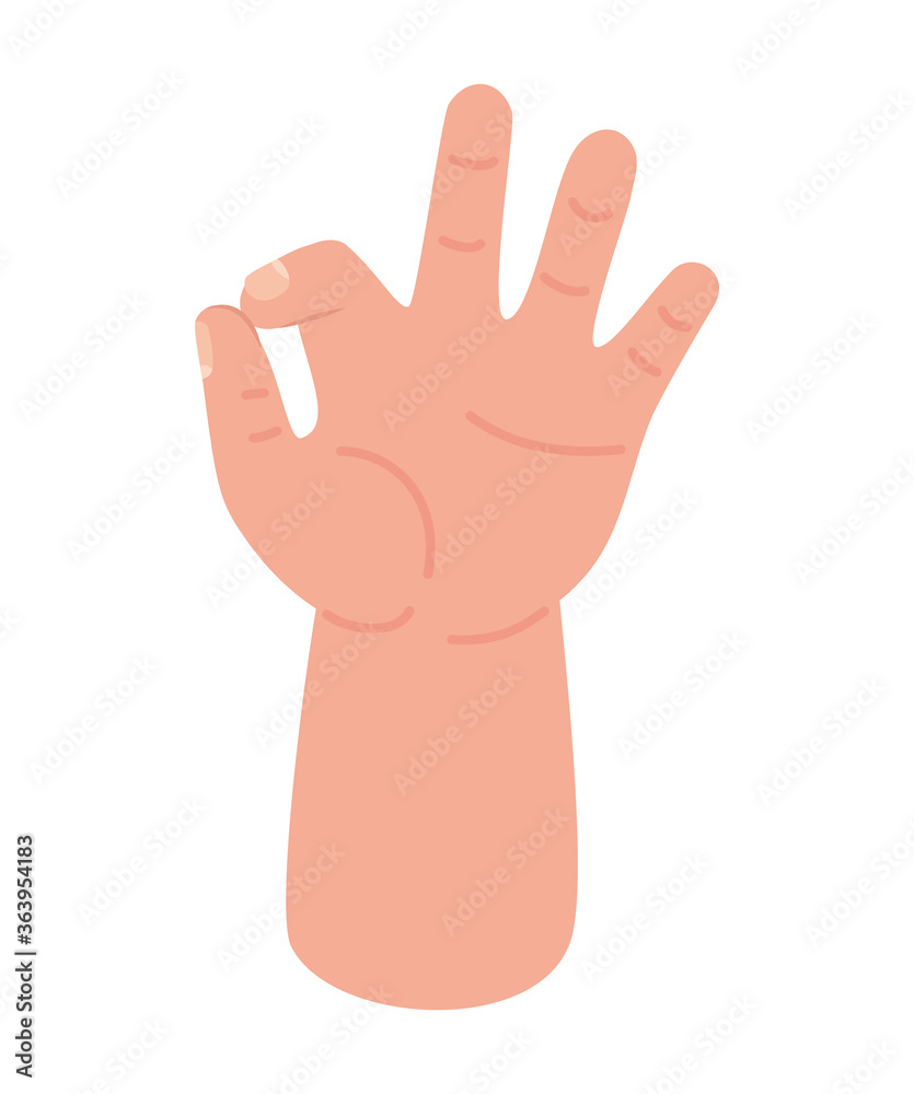 okey hand design of People arm finger person learn communication healthcare theme Vector illustration okey hand design of People arm finger person learn communication healthcare theme Vector illustration