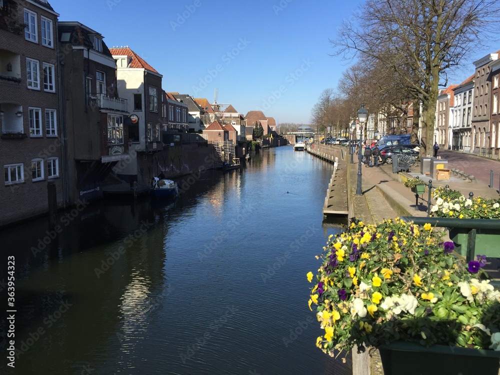 Fluss-Landschaft in Holland