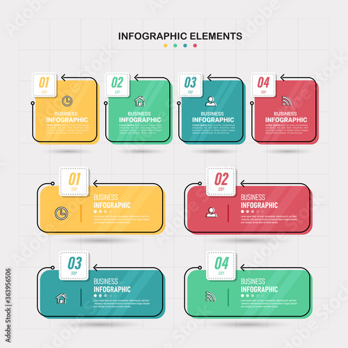 Infographics element collection template.
